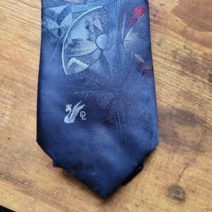 Vintage Don Loper Of Beverly Hills Tie Geometric Pattern Blue/Red
